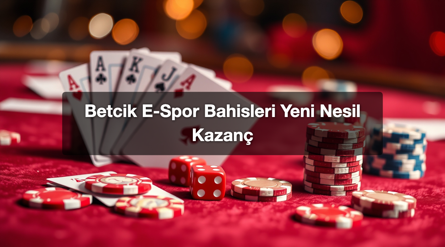 Betcik E-Spor Bahisleri Yeni Nesil Kazanç